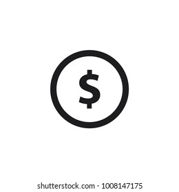 money vector icon, money symbol 