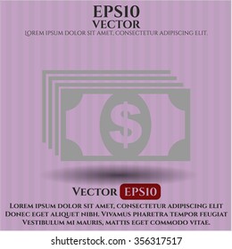 Money vector icon or symbol