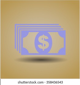 Money vector icon or symbol