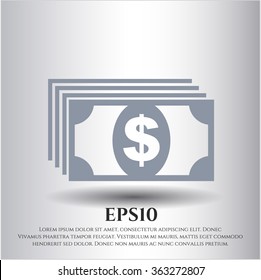 Money vector icon or symbol