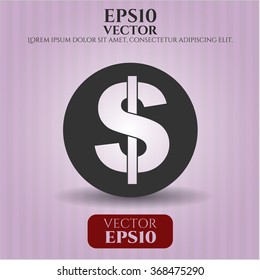 Money vector icon or symbol