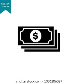 money vector icon in trendy flat style 