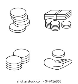 Money vector icons