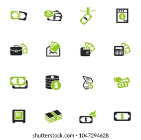 Money vector icons for user interface design