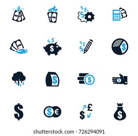 Money vector icons for user interface design