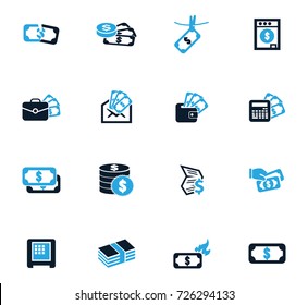 Money vector icons for user interface design