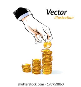 Money. Vector illustration.