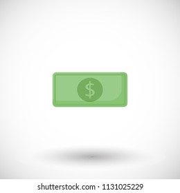 Money vector illustration, dollar flat icon Graphic element for economy or financial company. Investment symbol. Fundraising project label or logo