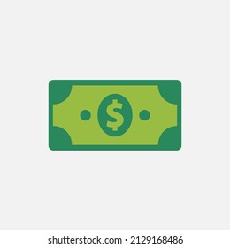 Money vector illustration, money flat icon
