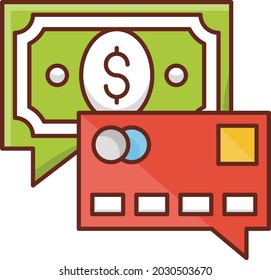 money Vector illustration on a transparent background. Premium quality symbols. Vector Line Flat color  icon for concept and graphic design.