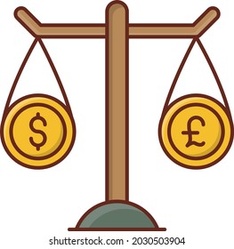 Geld-Vektorgrafik auf transparentem Hintergrund. Symbole in Premium-Qualität. Vector Line Flaches Farbsymbol für Konzept und Grafikdesign.