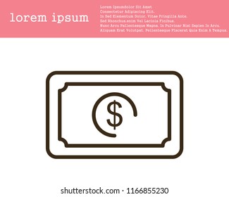 Money vector line Icon