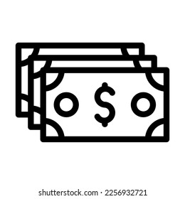 Money Vector Line Icon Design