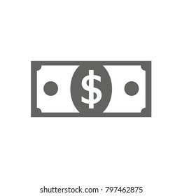 Money vector on white