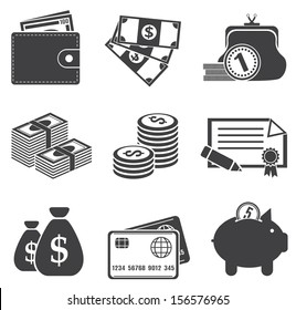 Money. Vector set 