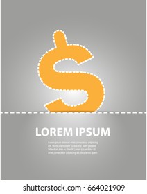 Money vector sign