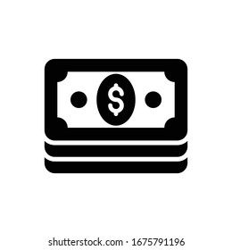 Money Vector Style illustration. Business and Finance Filled  Icon.