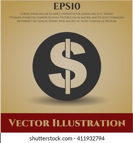 Símbolo vector de dinero