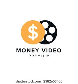 money video logo vector icon illustration