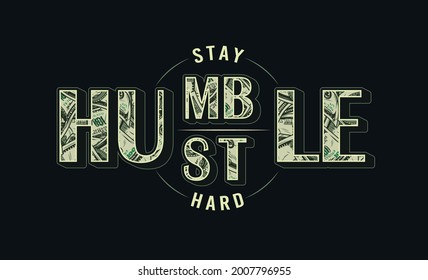 Money vintage colorful print with elegant lettering with dollar bills pattern on dark background isolated vector illustration