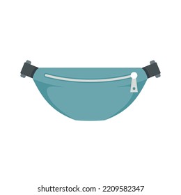 Money waist bag icon. Flat illustration of Money waist bag vector icon isolated on white background