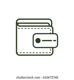 Money wallet accesorie icon vector illustration graphic design