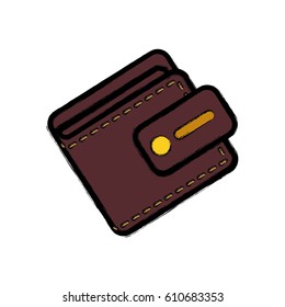 Money wallet accesorie icon vector illustration graphic design