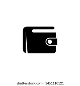 Money Wallet, Digital Purse. Flat Vector Icon illustration. Simple black symbol on white background. Money Wallet, Digital Purse sign design template for web and mobile UI element