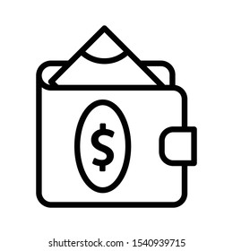 Money wallet icon , icon design , vector