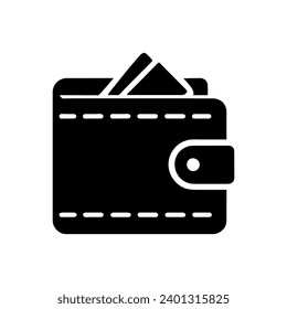 Money, wallet icon. Simple vector sign