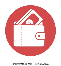 
Money in wallet  Vector Icon which can easily modify or edit
