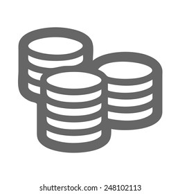 Icono web de dinero