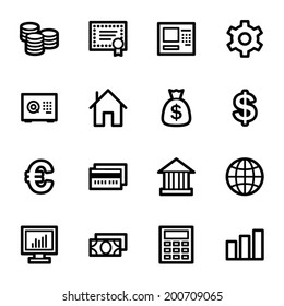 Iconos web de dinero