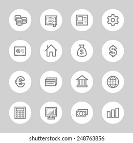 Iconos Web de dinero