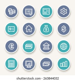 Iconos Web de dinero