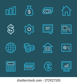 Iconos Web de dinero