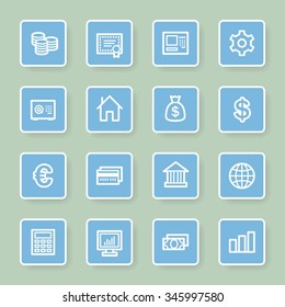 Iconos Web de dinero