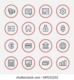 Iconos Web de dinero