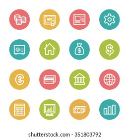 Iconos Web de dinero