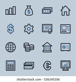 Iconos Web de dinero