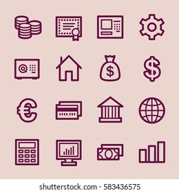 Iconos Web de dinero