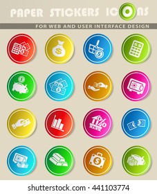 money web icons for user interface design