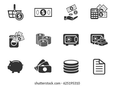 money web icons for user interface design