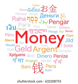 money word translated to the foreign languages of the world