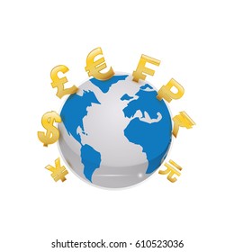 Money of world icon vector illustration graphic design