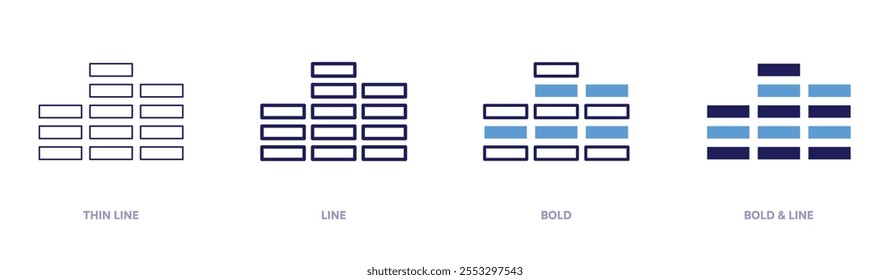 Money worth icon in 4 different styles. Thin Line, Line, Bold, and Bold Line. Duotone style. Editable stroke.