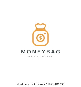 Moneybag Photography Logo Vector Icon