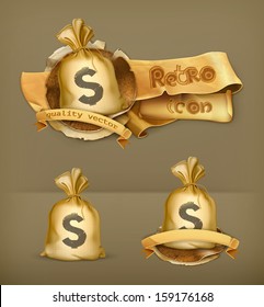 Moneybag, vector icon