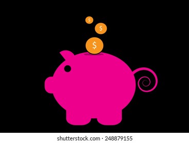Moneybox Icon. Vector