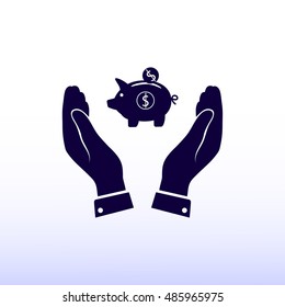moneybox icon, vector best flat icon, EPS